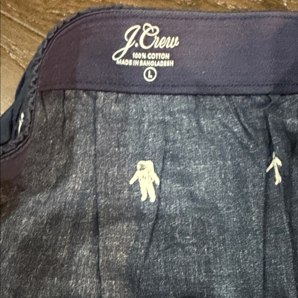 NWT - J.Crew Cotton Woven Boxers - Size Large - Astronaut Print - Picture 3 of 4